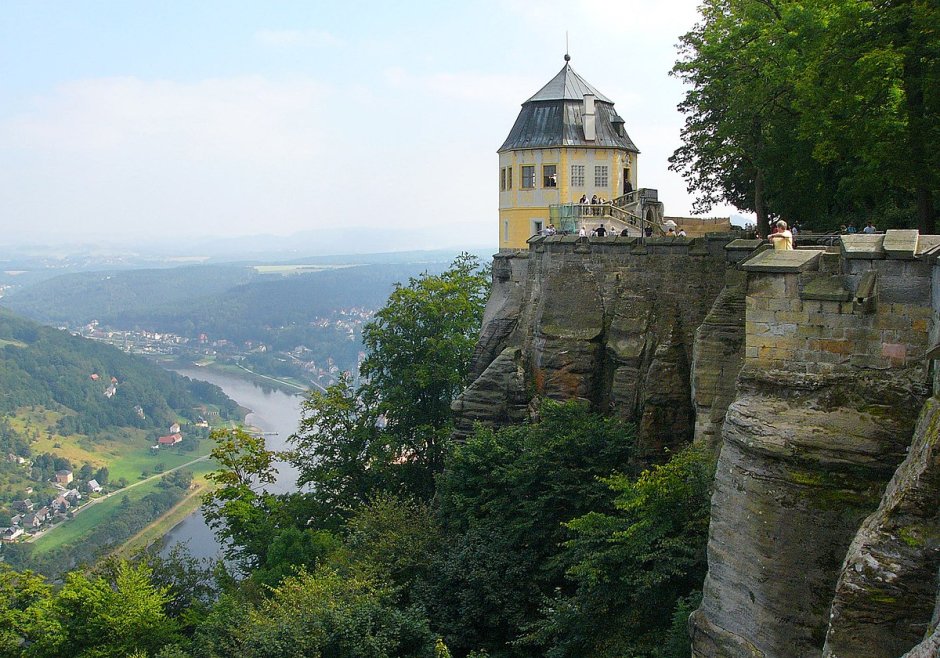 Крепость Кенигсштайн Саксонская Швейцария