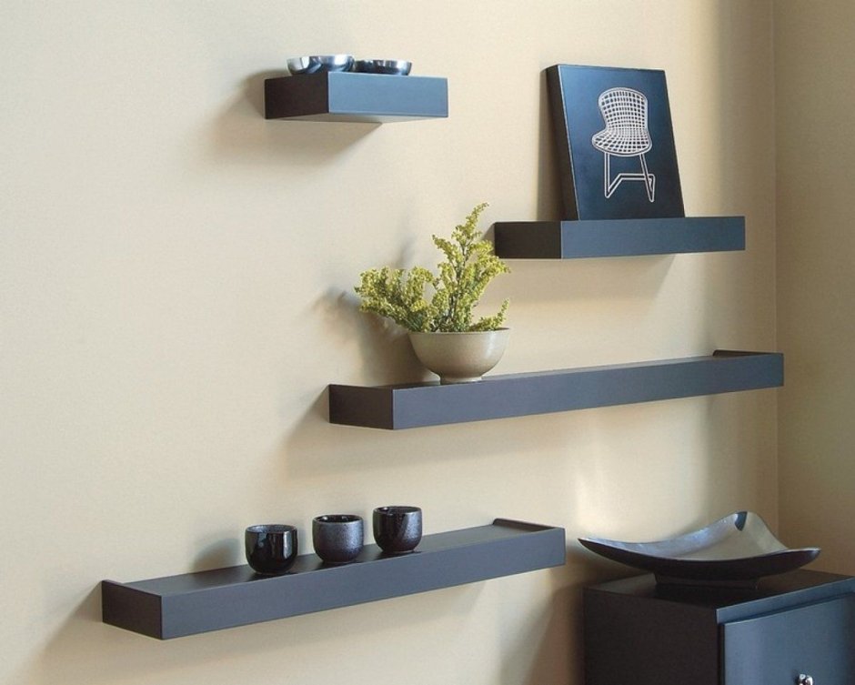 Полка "Wall Shelf-s (bas WL-001)" белая