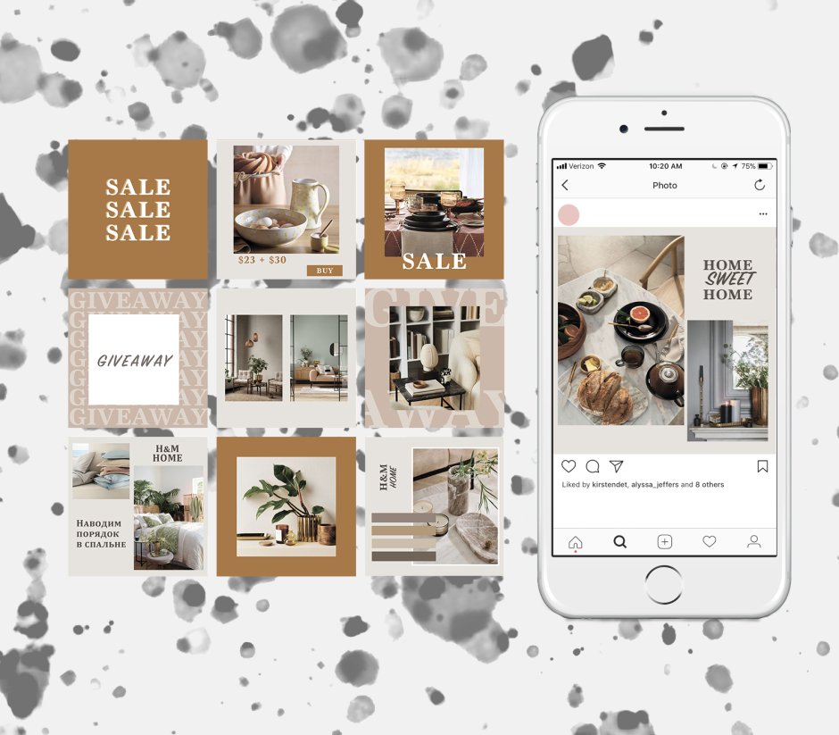 Instagram Template Interior
