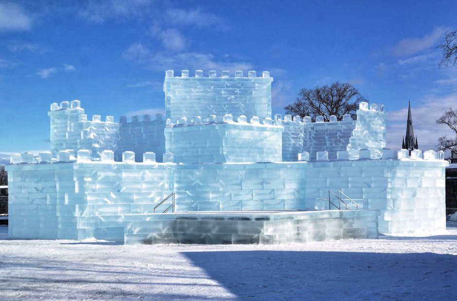 Квебек Канада ледяной дворец