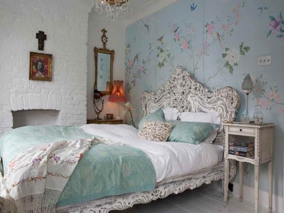 Обои Shabby Chic в интерьере