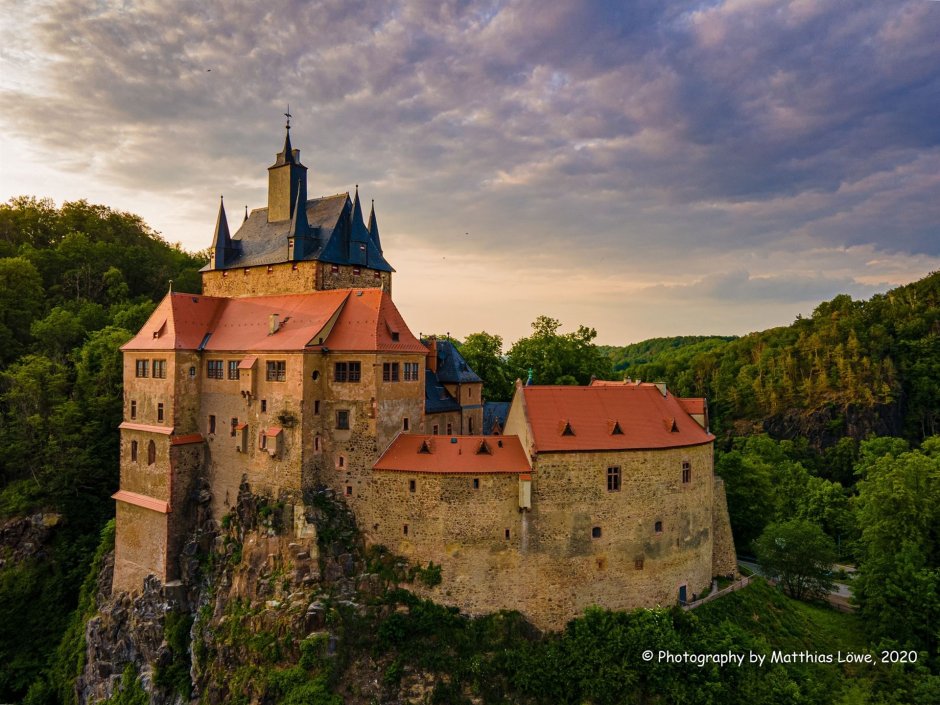 Замок Крибштайн Burg Kriebstein