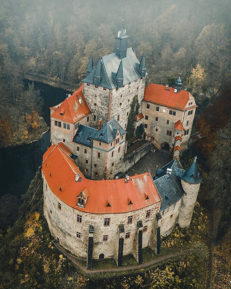 Замок Крибштайн Германия фото