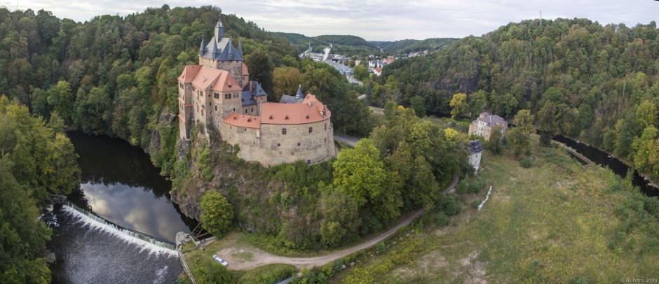 Замок Крибштайн Burg Kriebstein