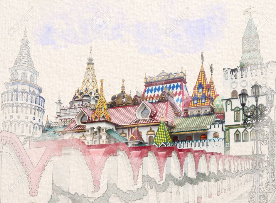 Картины Москва Измайловский Кремль