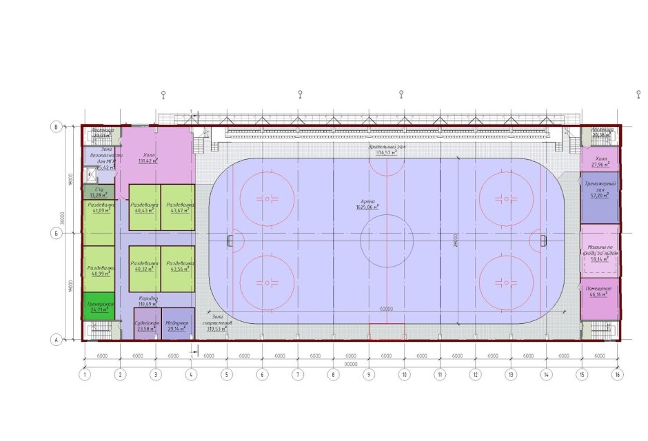 Функциональная схема ледовой арены