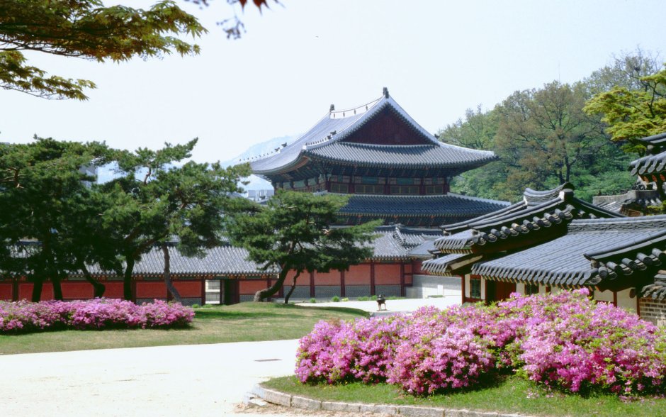 Традиционный корейский дом Ханок внутри