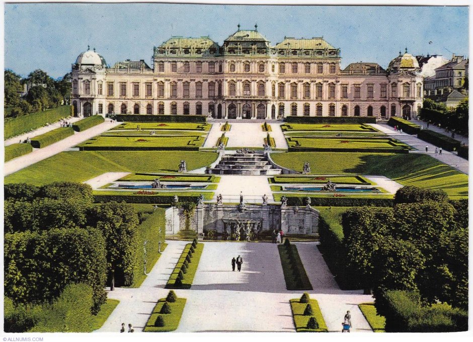 Вена дворец Бельведер лепнина