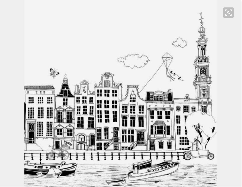 Кейзерсграхт Амстердам рисунок