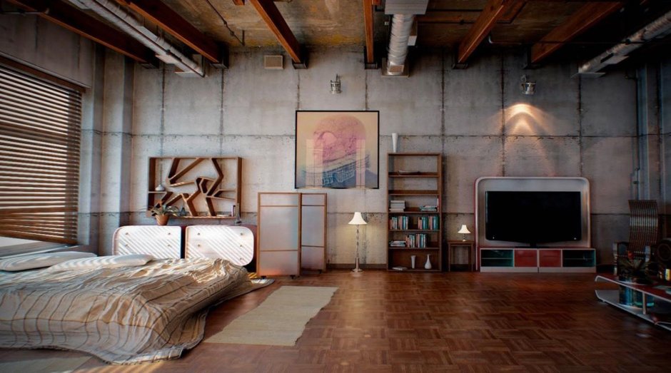 Диван Loft зелёный