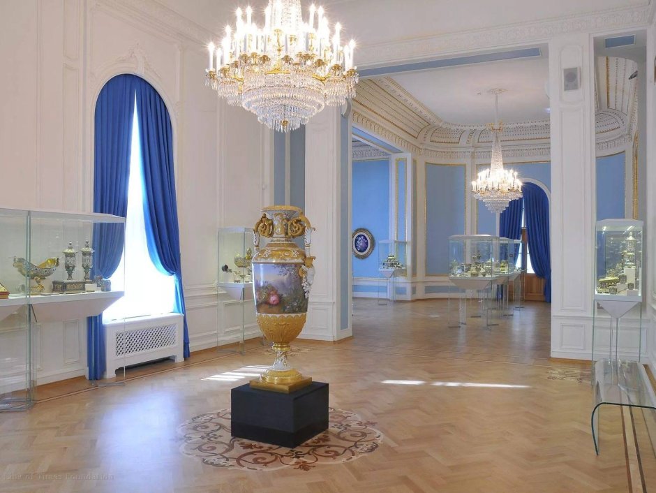 Музей Фаберже синяя гостиная