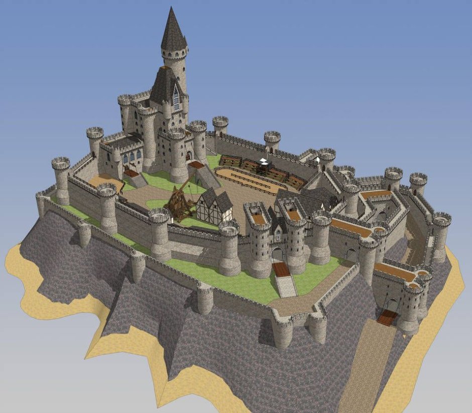 Нойшванштайн замок 3d модель