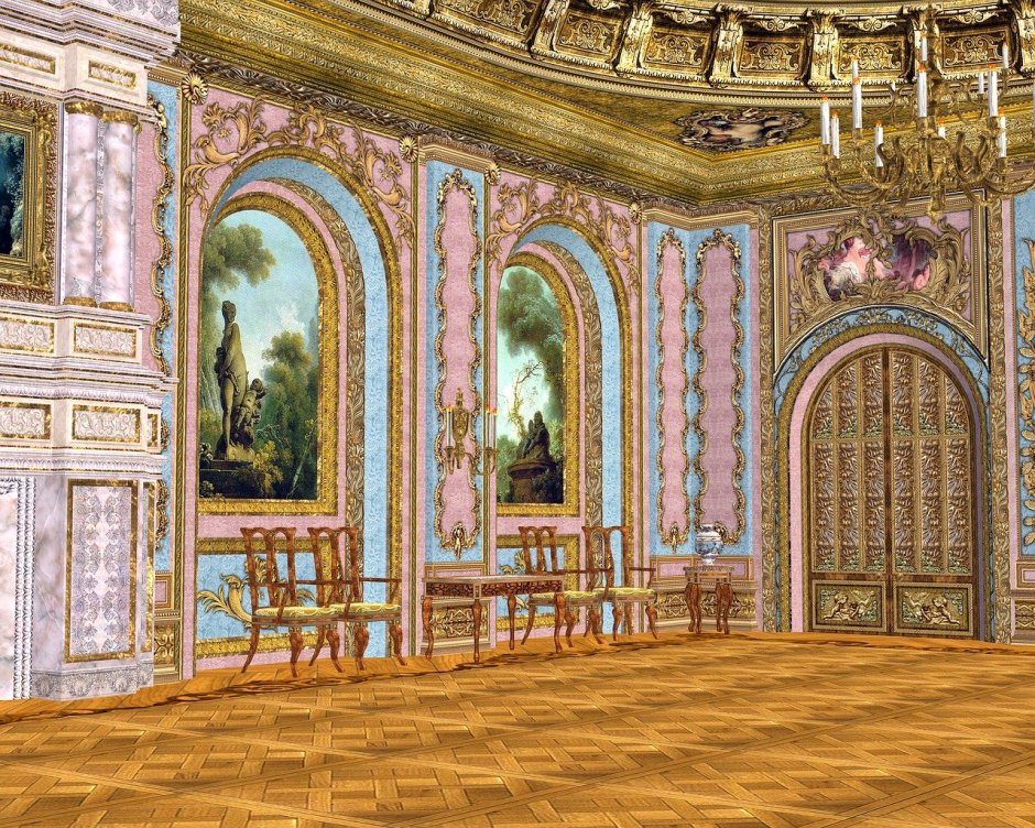 Королевский дворец внутри сказочный
