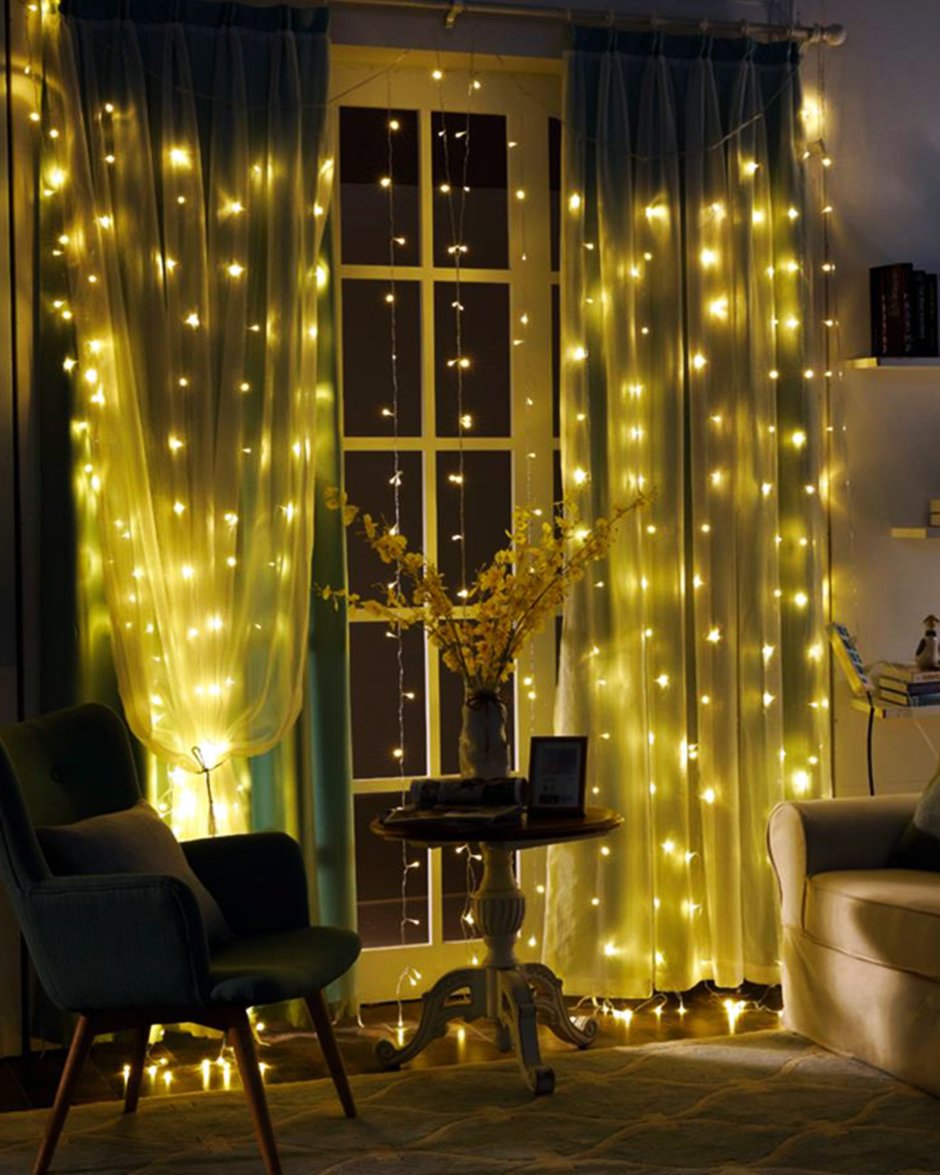 Электрогирлянда - занавес "Curtain",240led ламп,2,2 м*1,5м.,3,6вт.