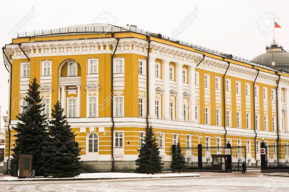 Сенатский дворец Московского Кремля сверху
