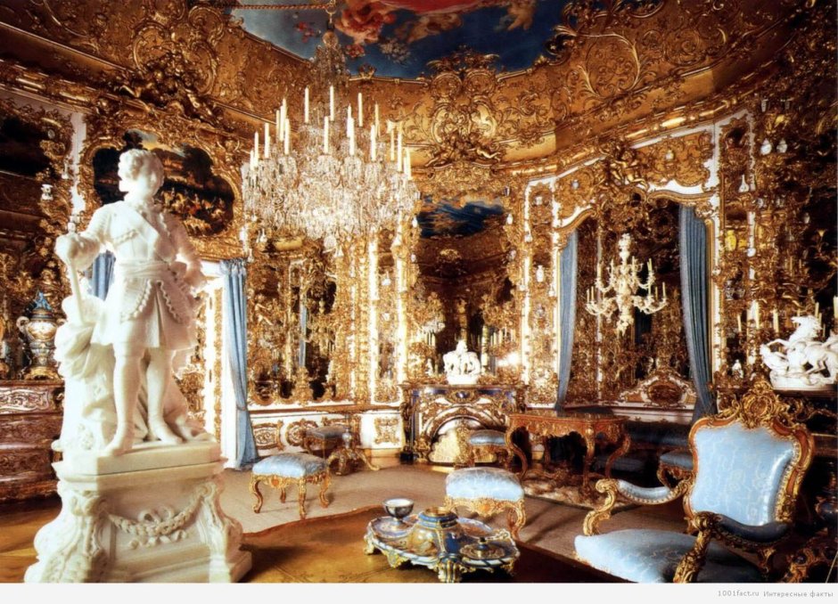 Бавария дворец Линдерхоф интерьер