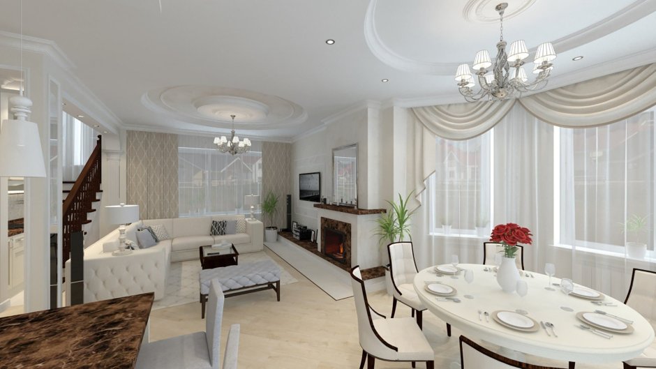 Кухня с гостинной 30кв