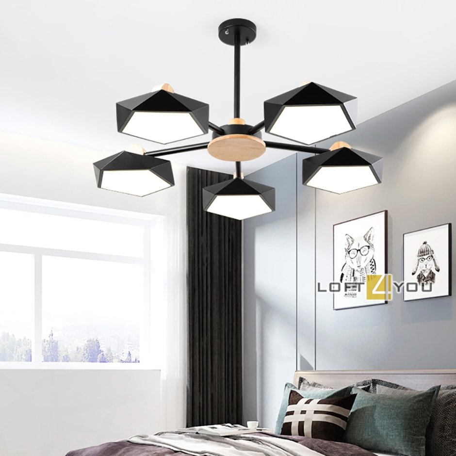 Светильник потолочный Care Ceiling Black/White loft4you l03597
