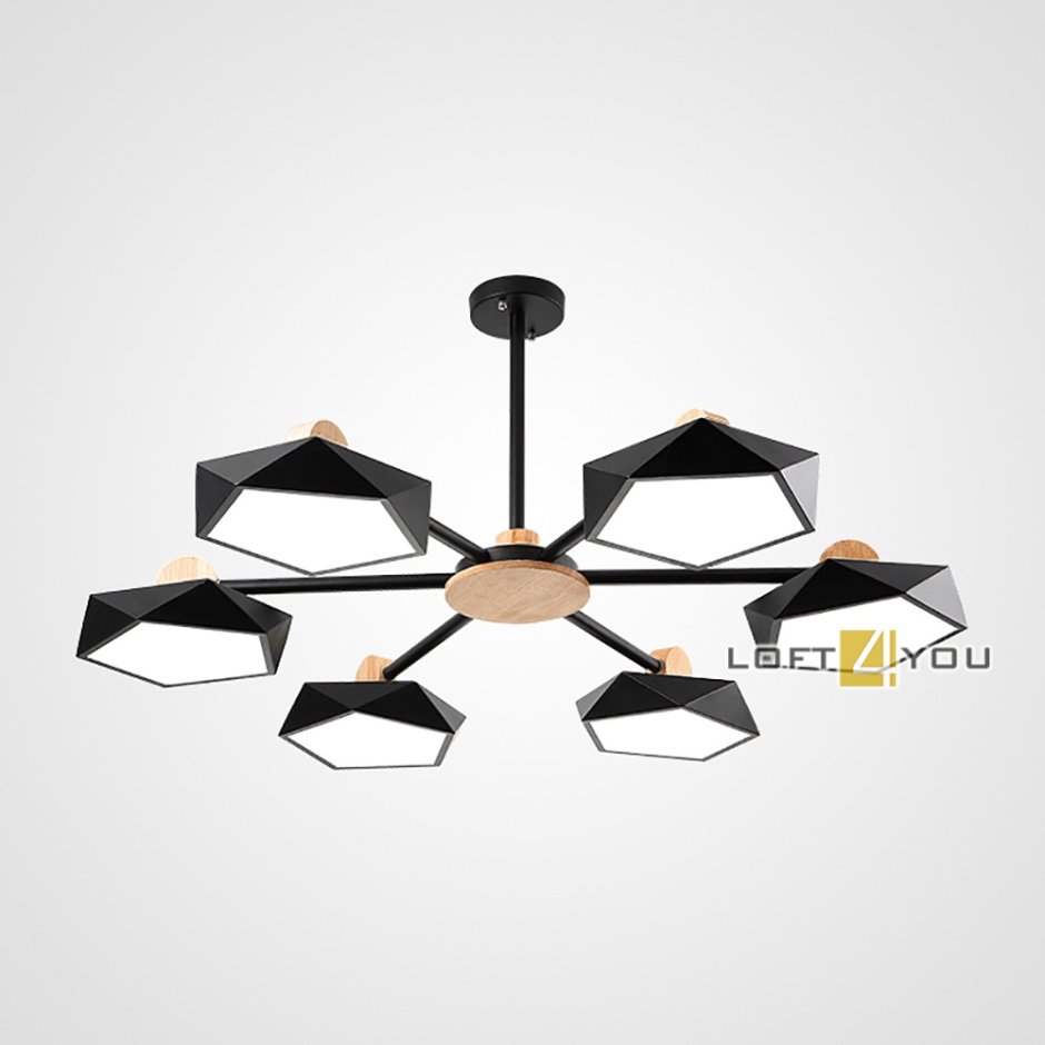 Светильник потолочный Care Ceiling Black/White loft4you l03597