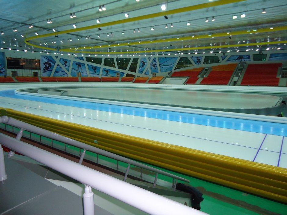 Empty Ice Rink Arena