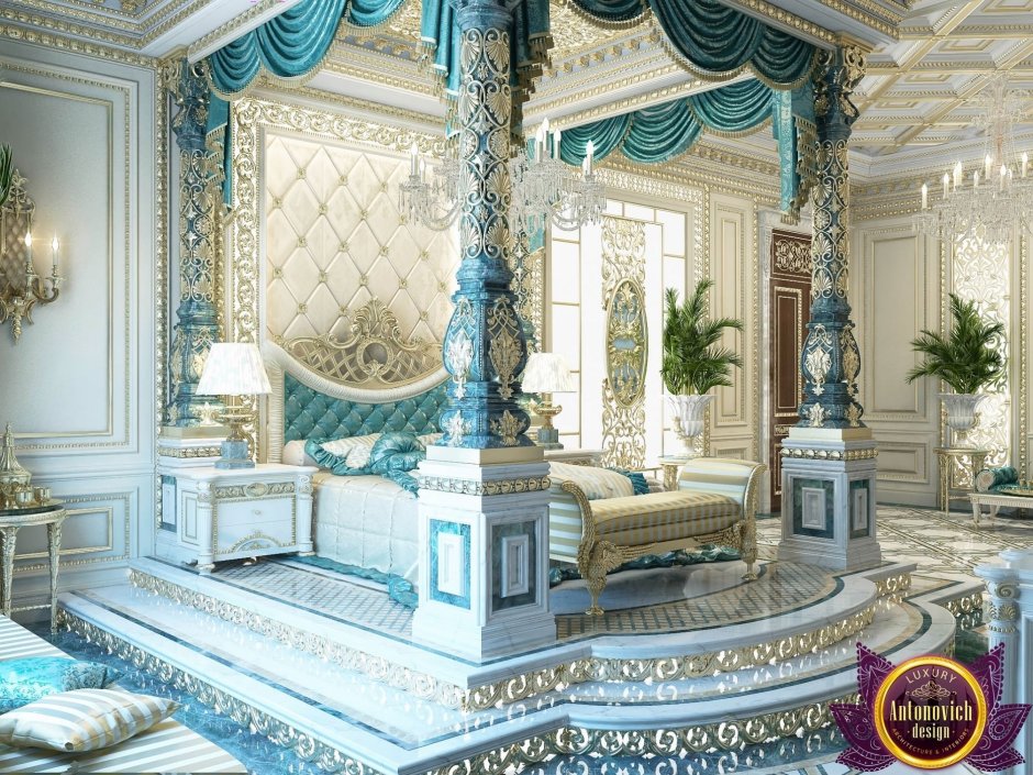 Королевская спальня Luxury Antonovich Design