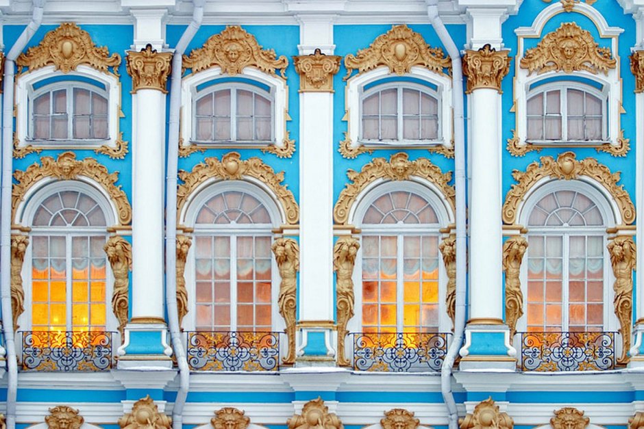 Екатерининский дворец Растрелли фасад