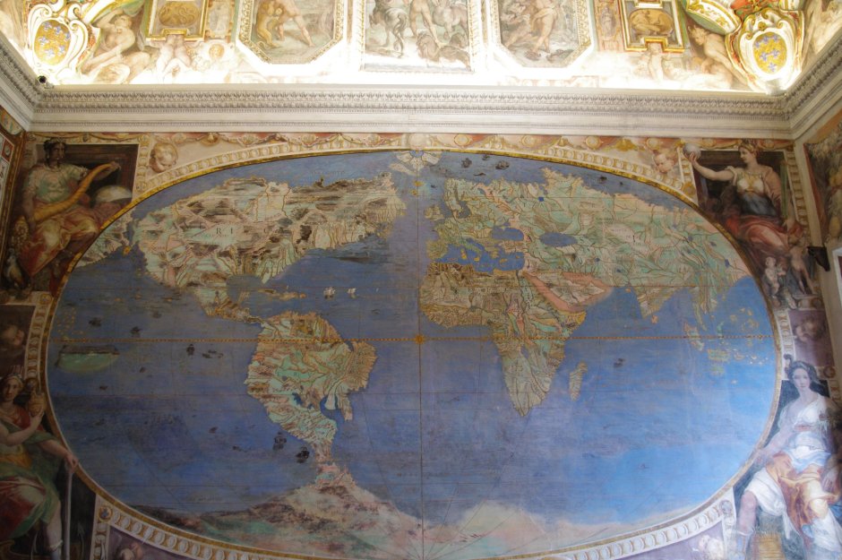 Карта во Дворце палаццо Фарнезе