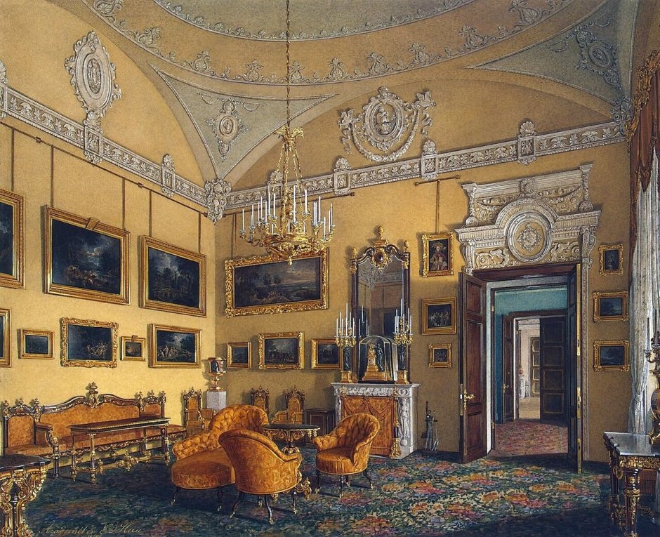 Эдуард Петрович ГАУ (1807-1887) - интерьеры дворца.