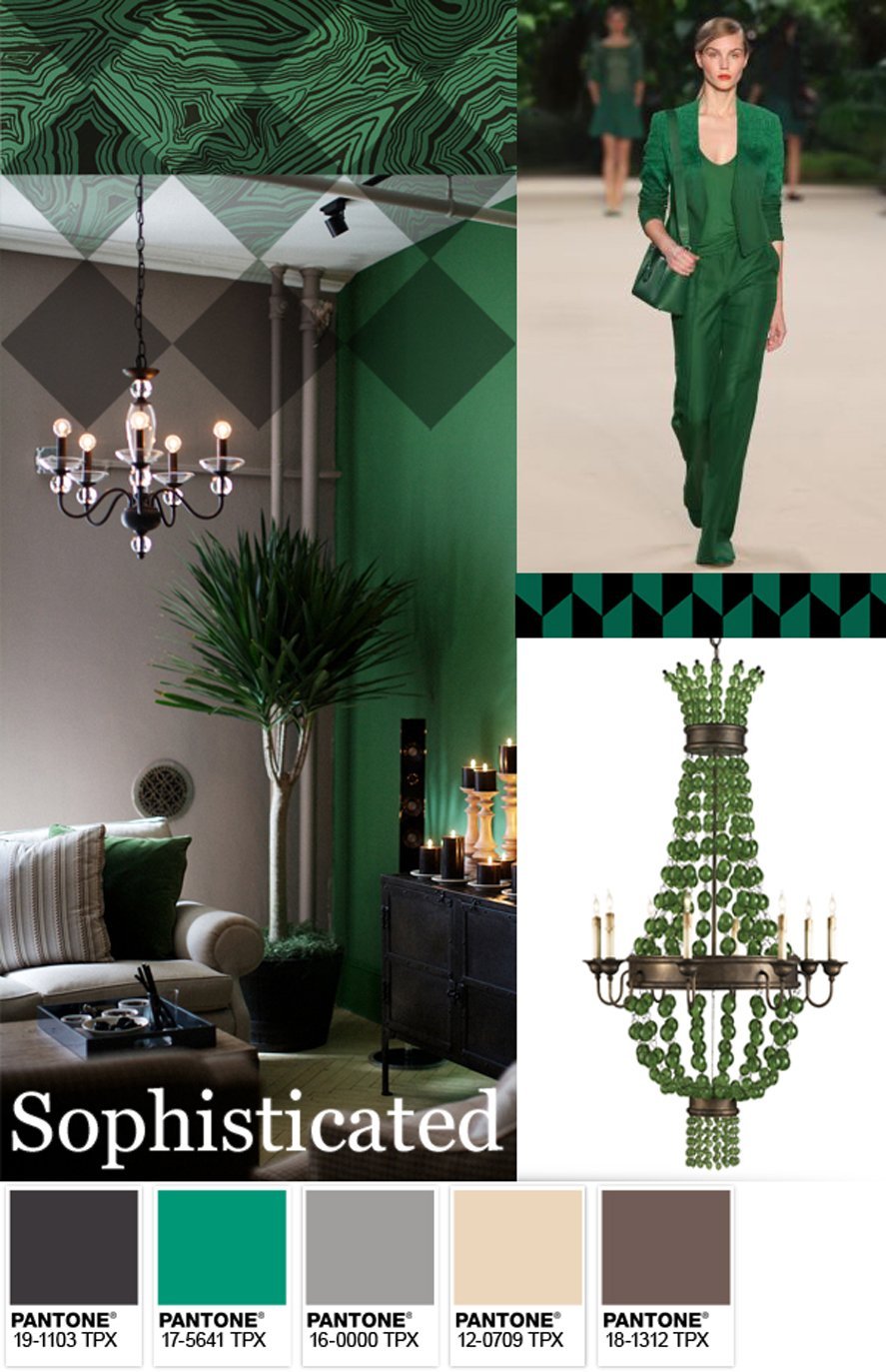 Пантон зеленый Emerald