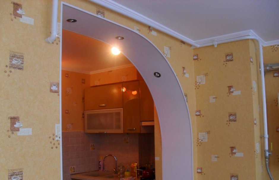 Кухонные арки из гипсокартона