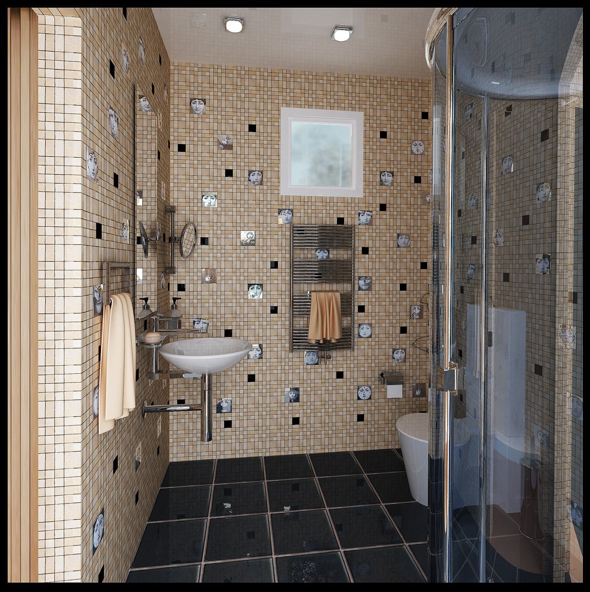 Варианты ванной с душевой. Ванная с мозаикой. Отделка ванной мозаикой. Мозаика в санузле. Ванная комната отделанная мозаикой.