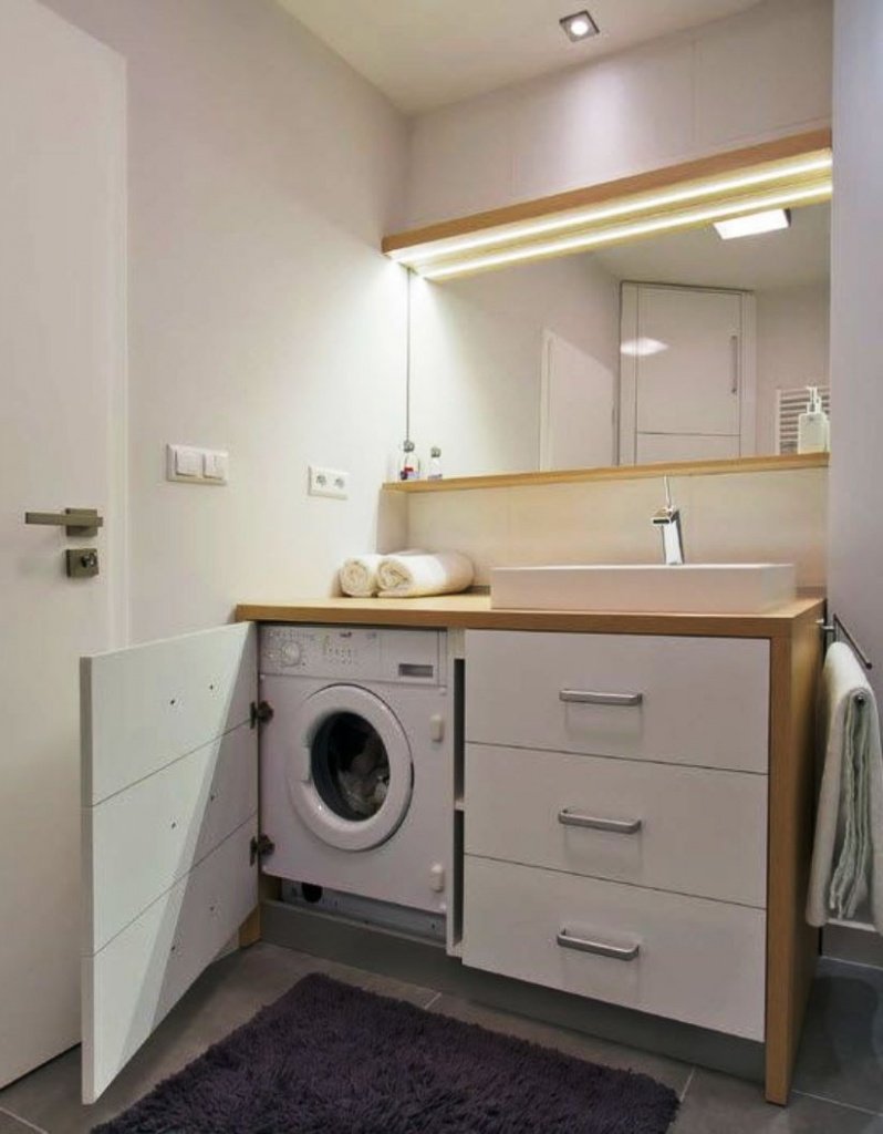 Мебель для ванной со стиральной машиной