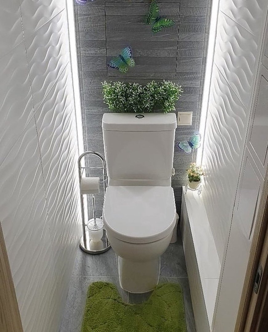 Дизайнерская отделка туалета