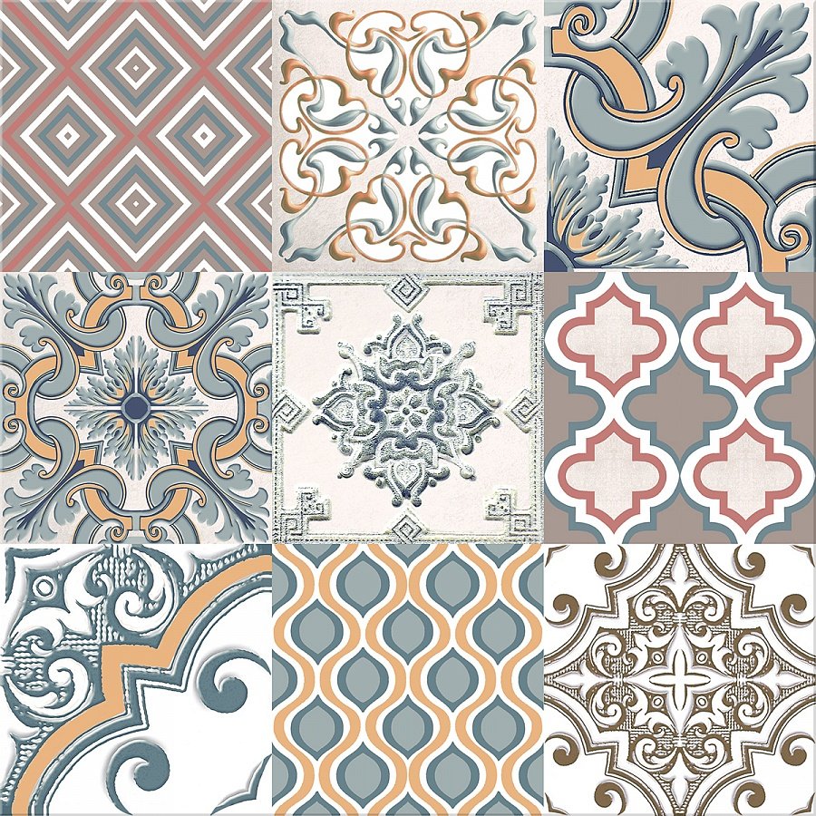 Керамическая плитка Azori Eclipse ornament 42x42
