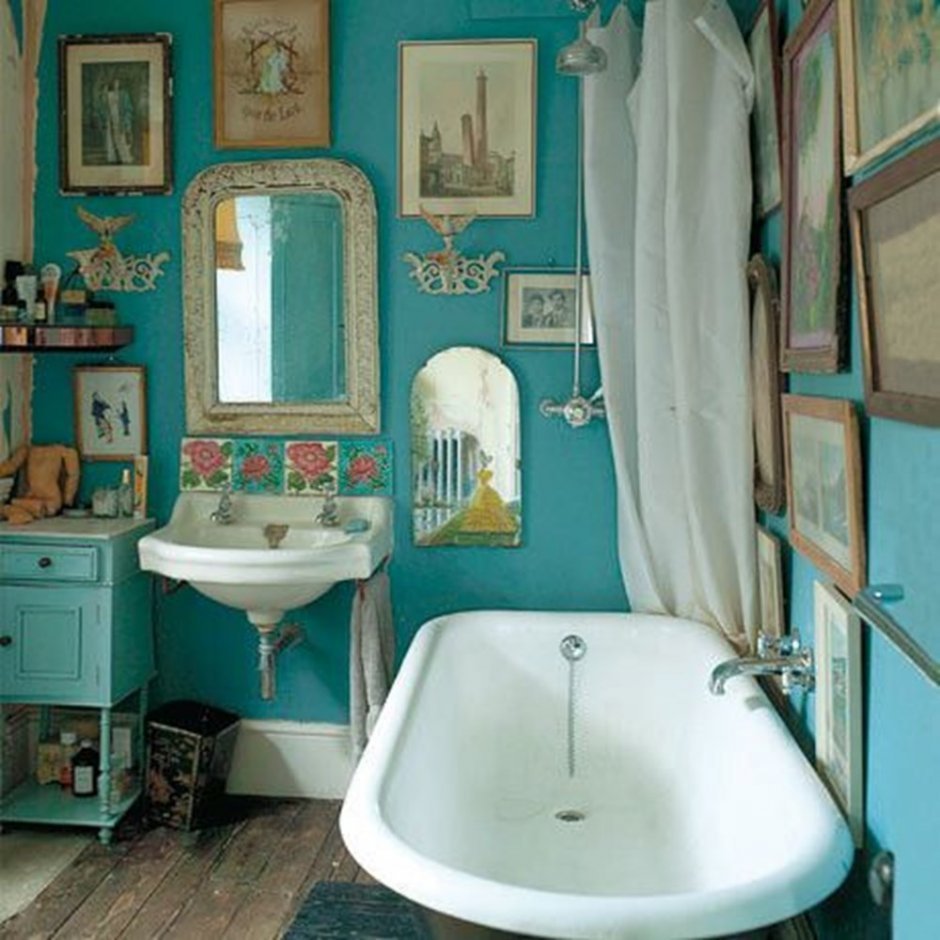 Ванная комната в ретро стиле