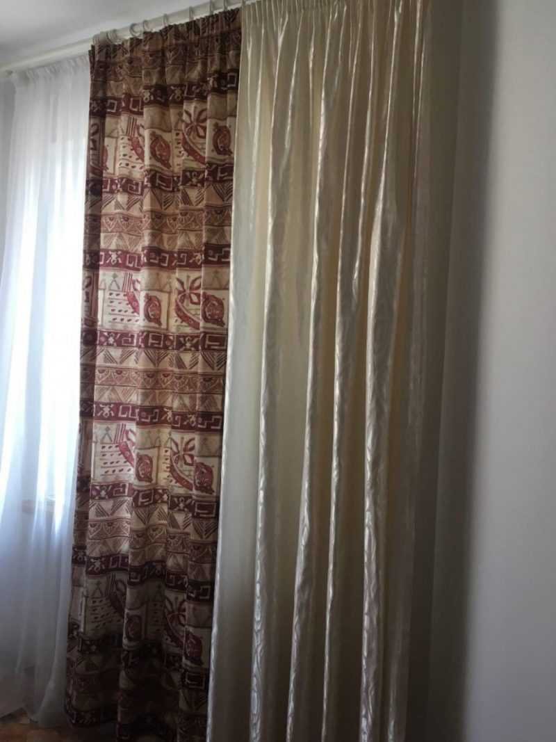 Подгибка низа штор