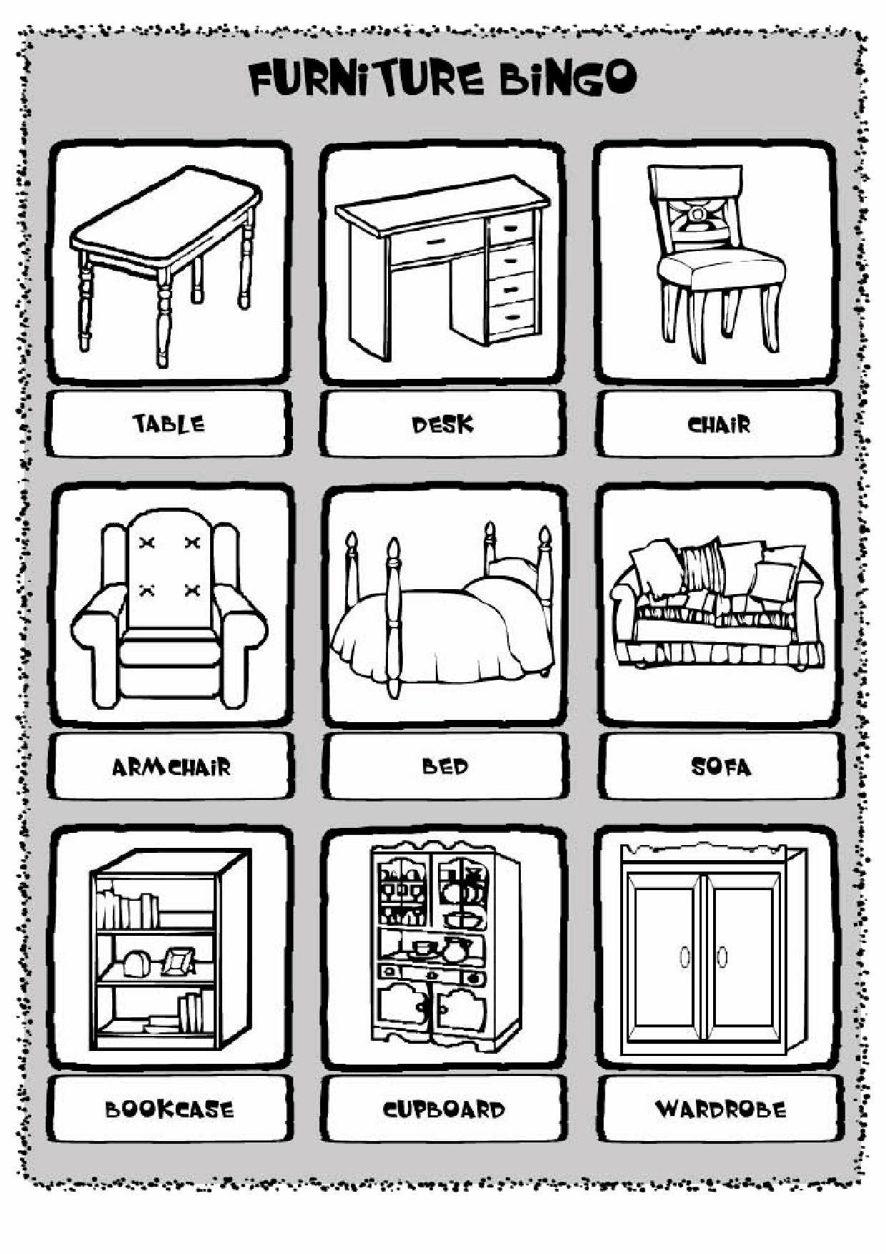 Is there a sofa in the bedroom. Раскраска "мебель". Мебель задания для дошкольников. Мебель по английский для детей. Мебель на английском языке для детей.