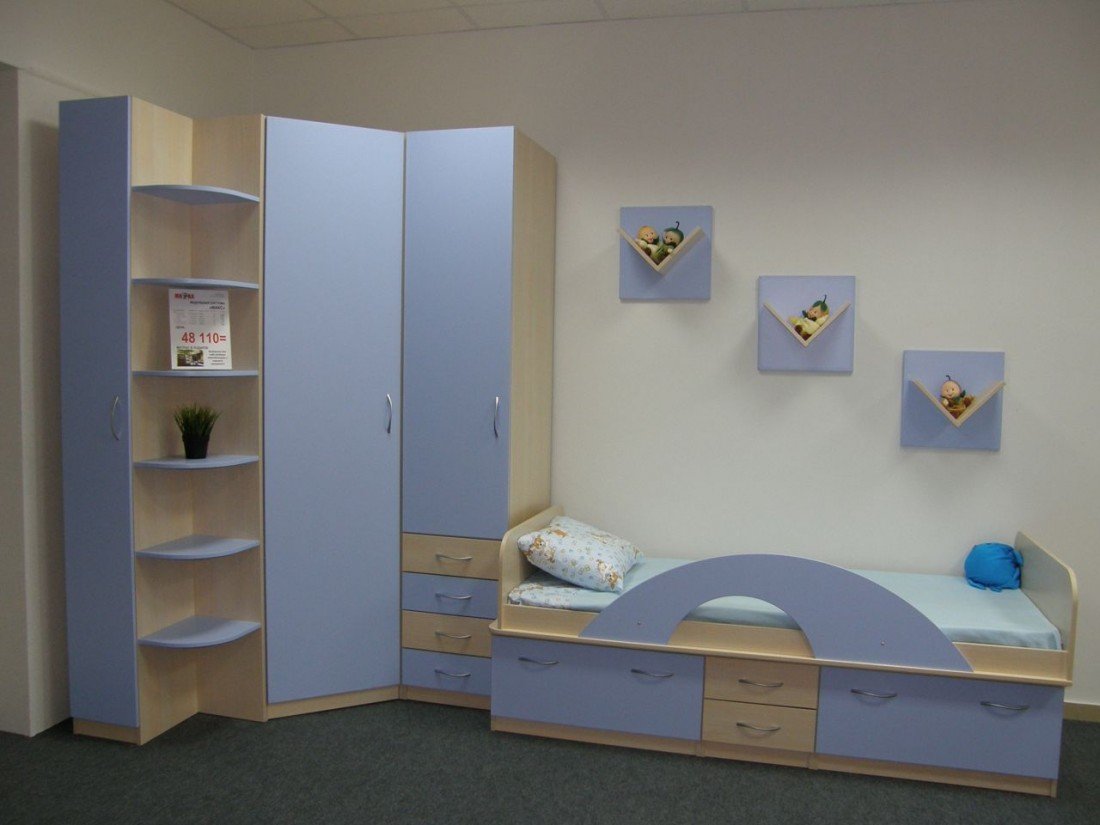 мебель для детской комнаты с угловым шкафом