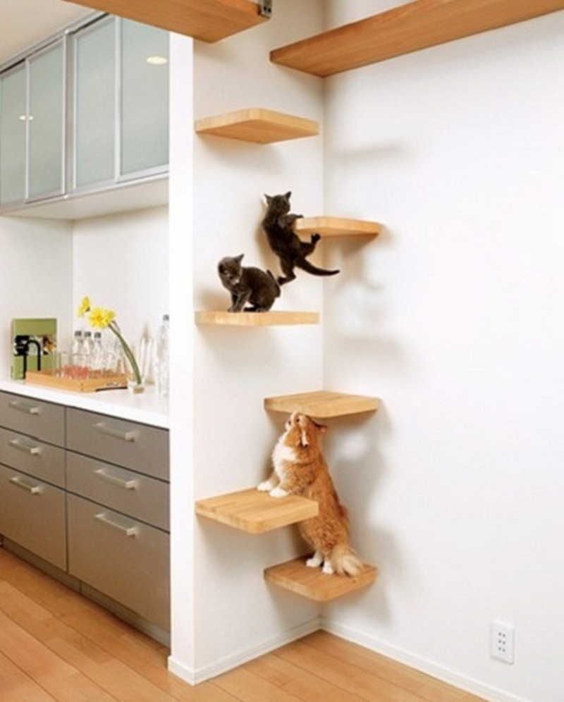 Настенный домик для кошки