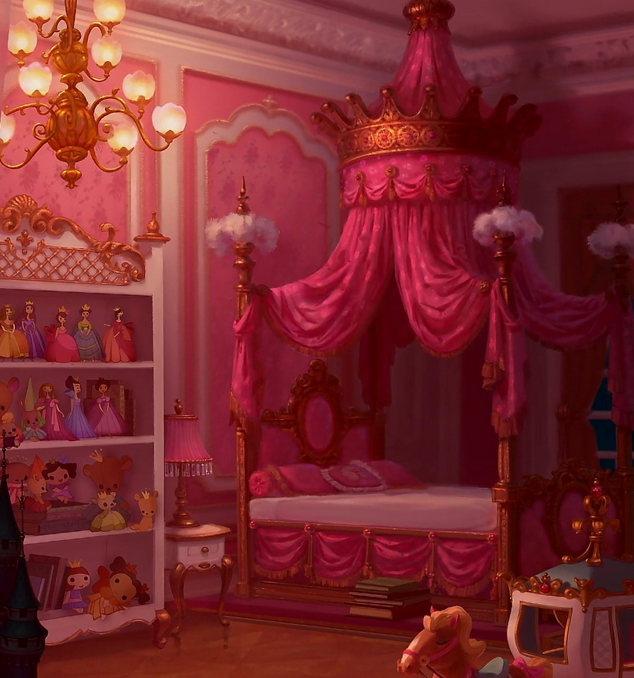 Читать тайная спальня принцессы. Комната принцессы Софии из мультика. Дворец Рапунцель. Сказочная комната.