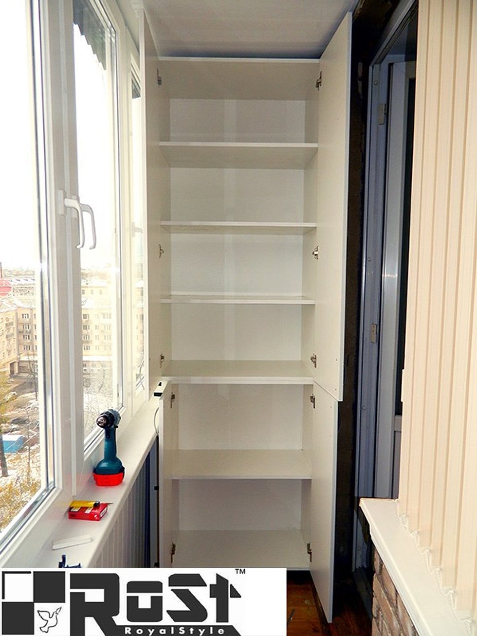 шкаф для хранения консервации на балконе