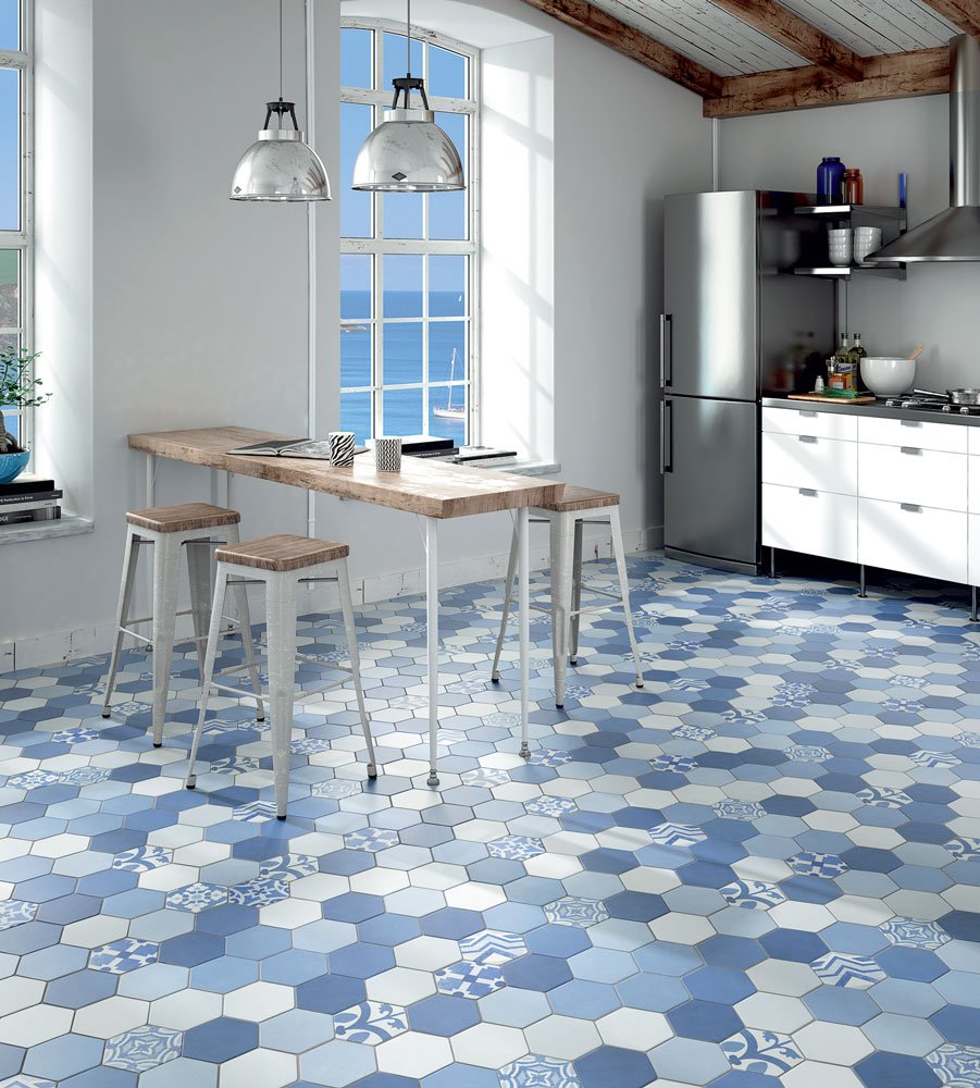 Плитка Azuliber cursa Azul 40x40