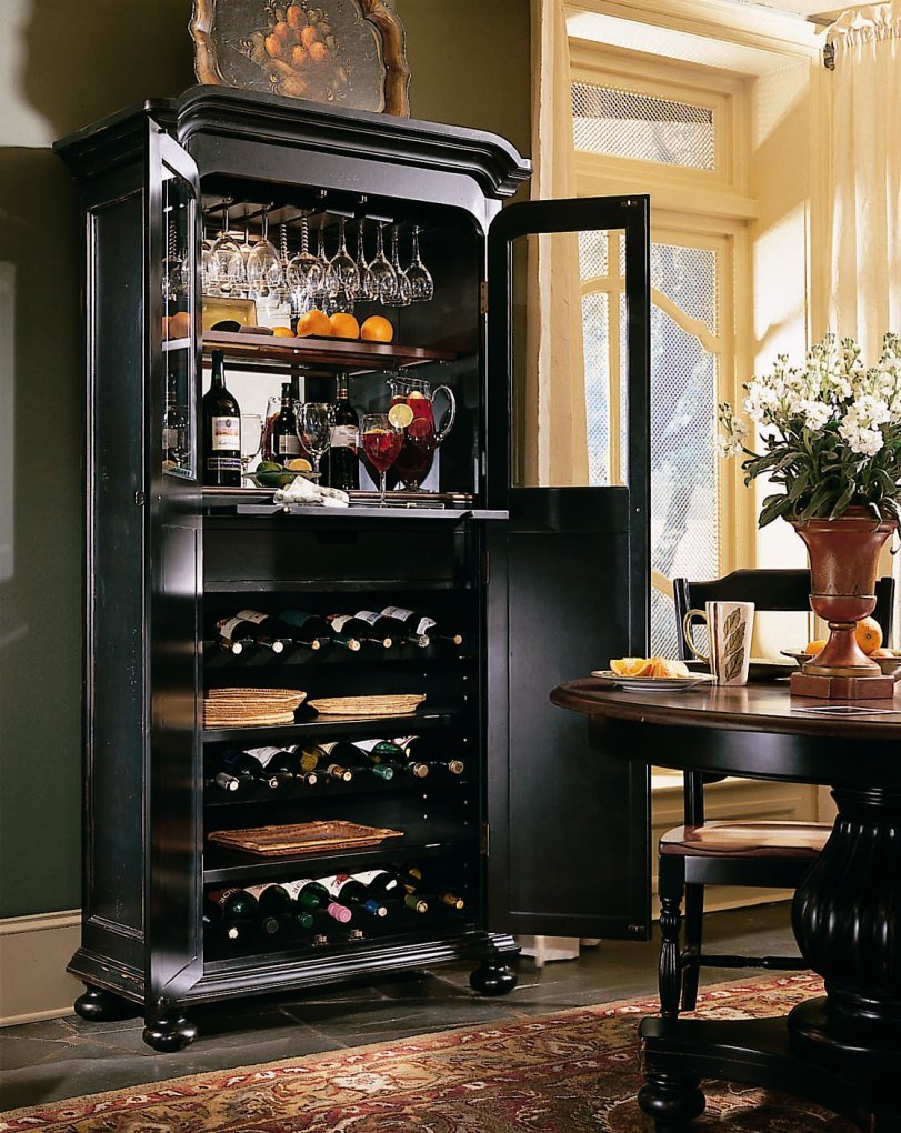 Versailles Mirrored Bar Cabinet винный шкаф