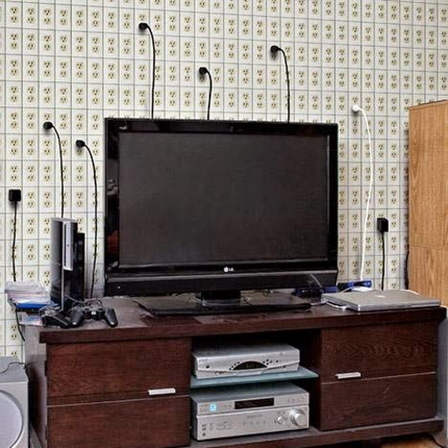 Скрыть провода от телевизора на стене кабель
