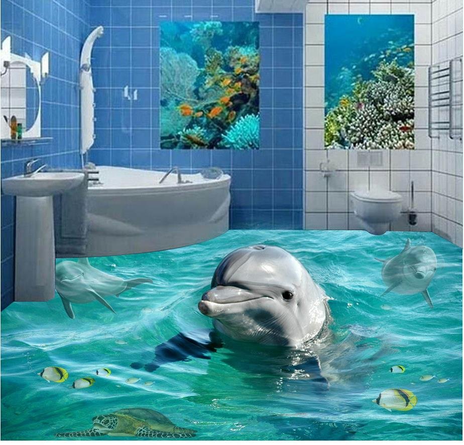 Плитка для ванной дельфины