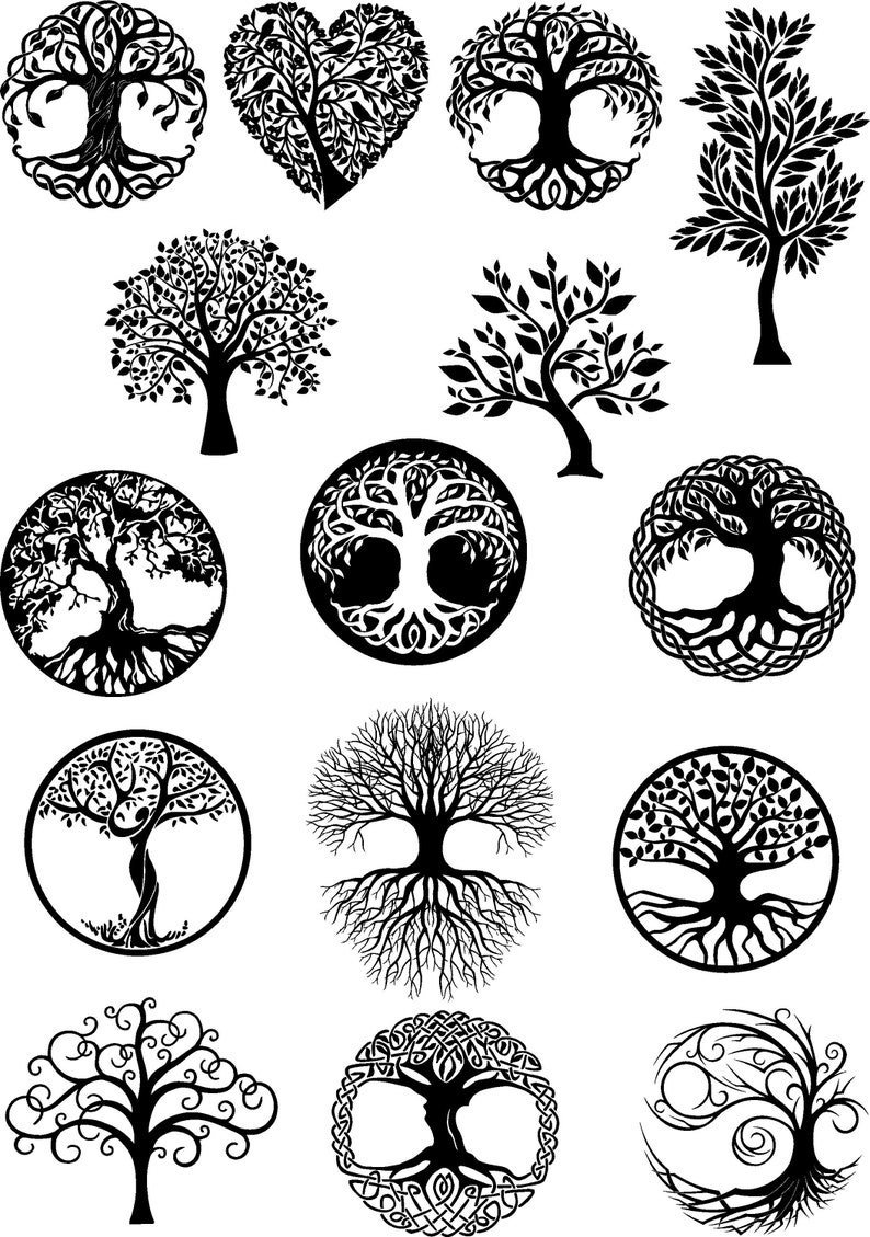 Рисование креативных деревьев
