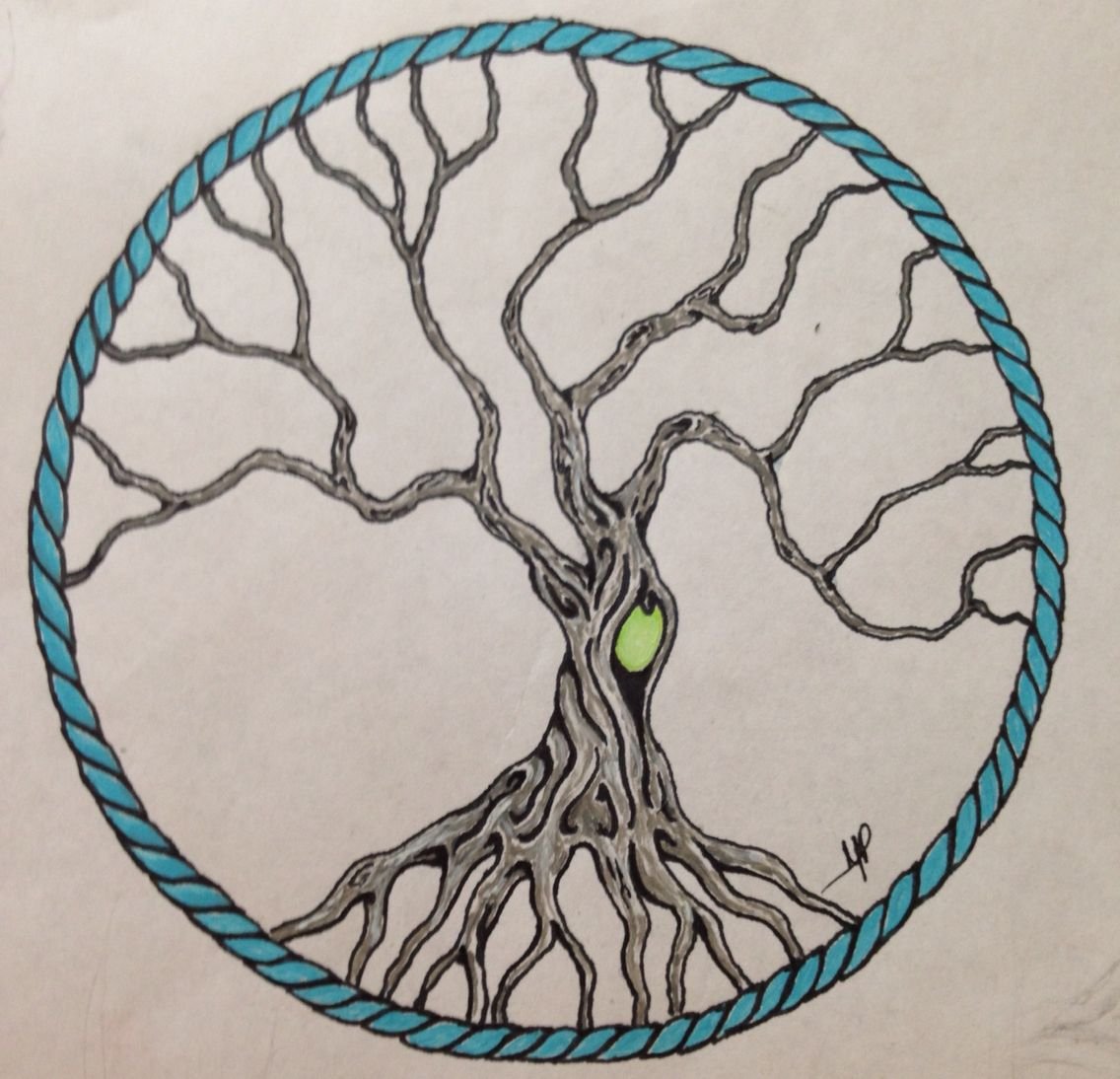 Рисунок голова дерева