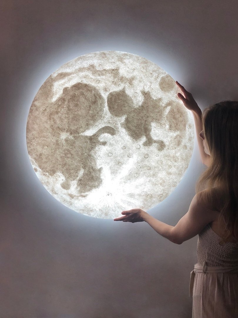 Настенный светильник - Луна (80 см)