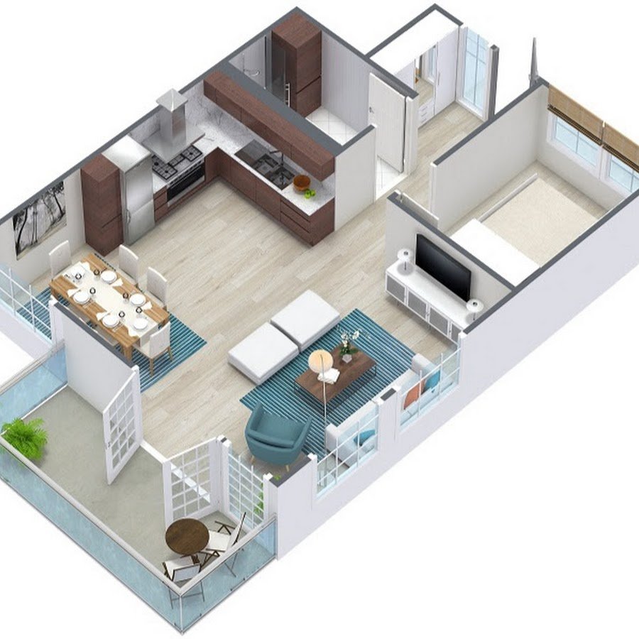 Floorplan 3d визуализация