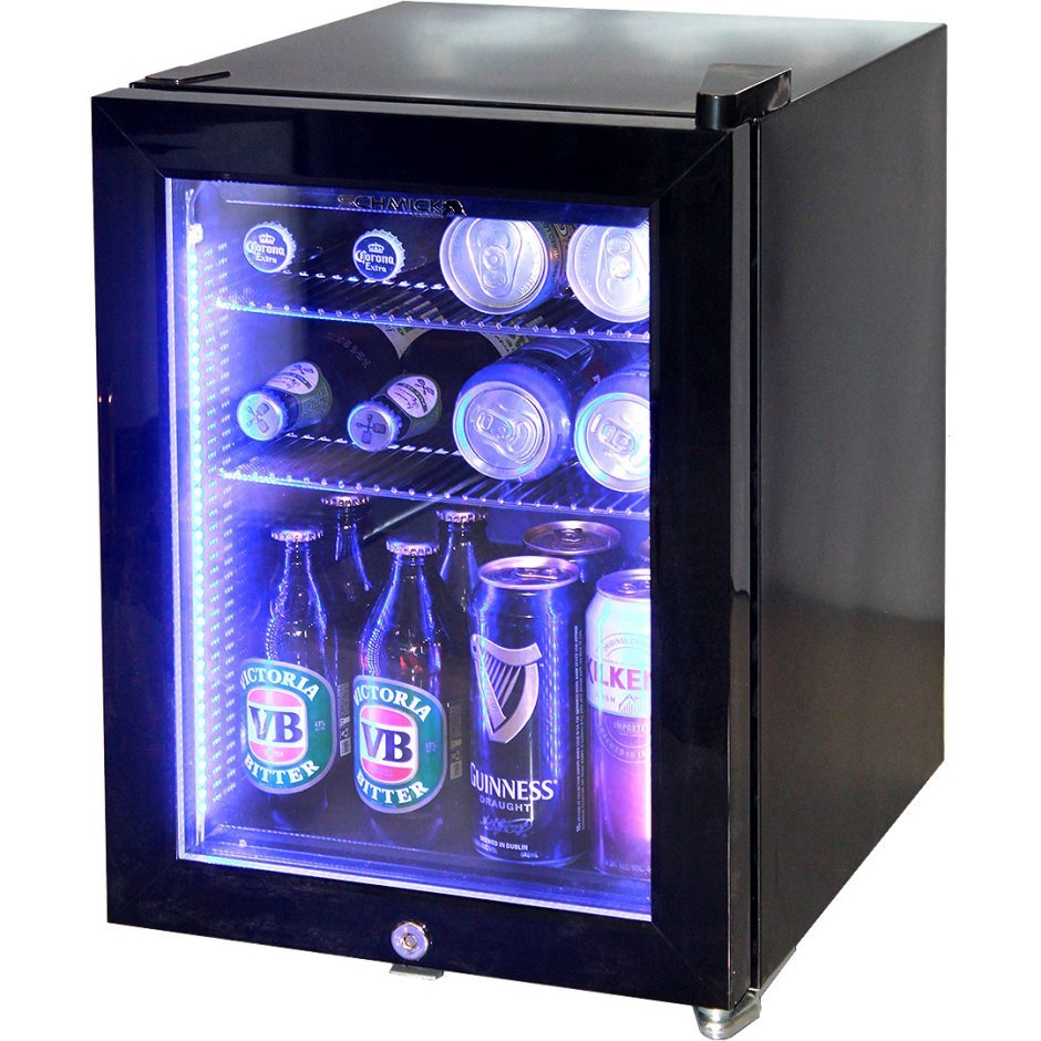 Холодильник мини бар с подсветкой